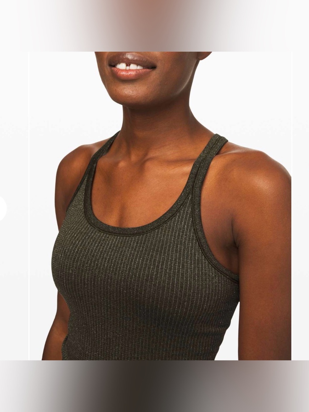 Lululemon Ebb To Street Tank *Shine
Dark Olive / Silver size 8  NEW